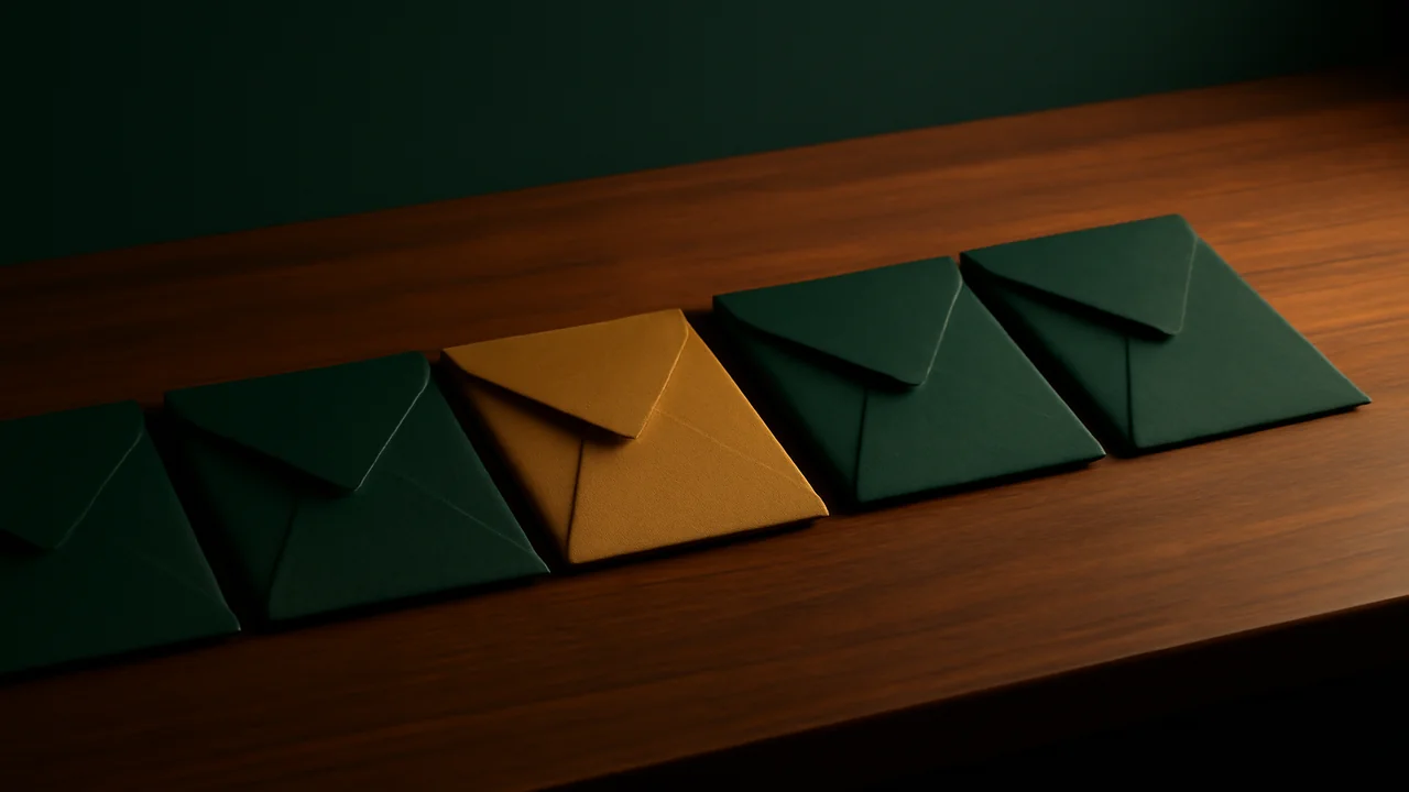 Editorial illustration of an envelope system representing bankroll units