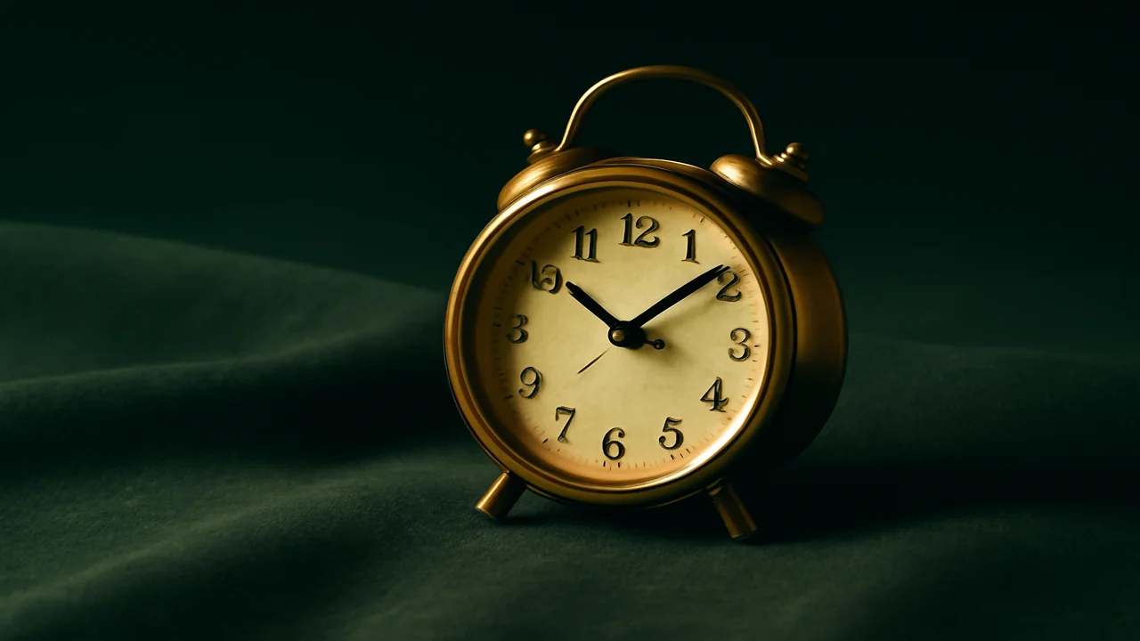 Editorial illustration of a dust-covered clock representing account dormancy