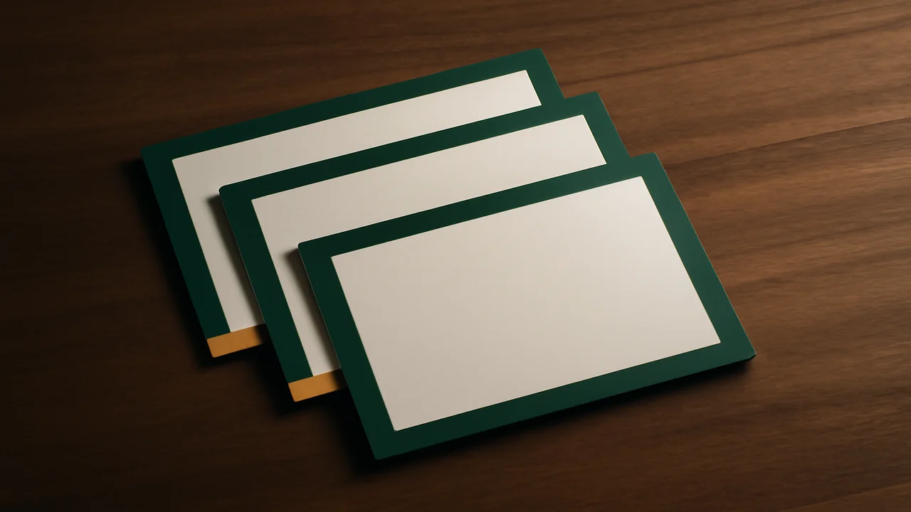 Editorial illustration of three index cards representing an operator shortlist